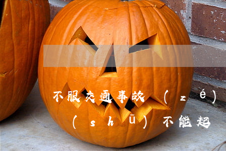 不服交通事故責(zé)任認(rèn)定書(shū)，不能起訴？
